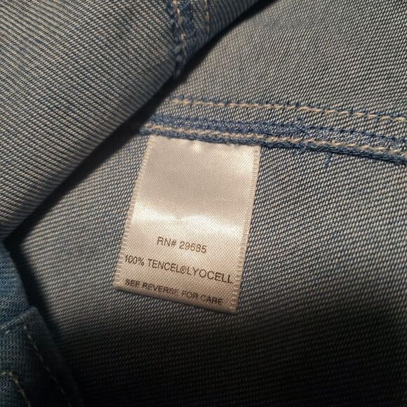 New Pendleton Size M Chambray Shirt Chore Jacket Shacket Lyocell Western - Picture 8 of 10